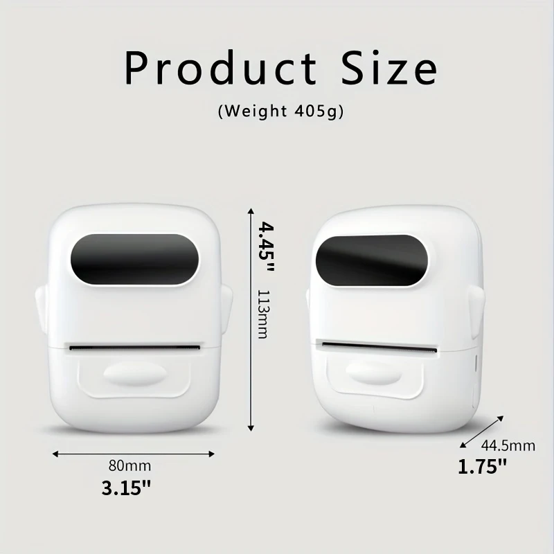 Marklife P50 Thermal Label Printer Mini Bluetooth Self-Adhesive Sticker Printer for School Office Kitchen To Tag Price Machine