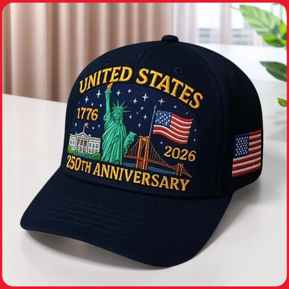 Gorra del 250 Aniversario de los Estados Unidos, Gorra Patriótica Retro Lavada, Gorra de Béisbol Patriótica del 250 Aniversario de los Estados Unidos para Hombres y Mujeres