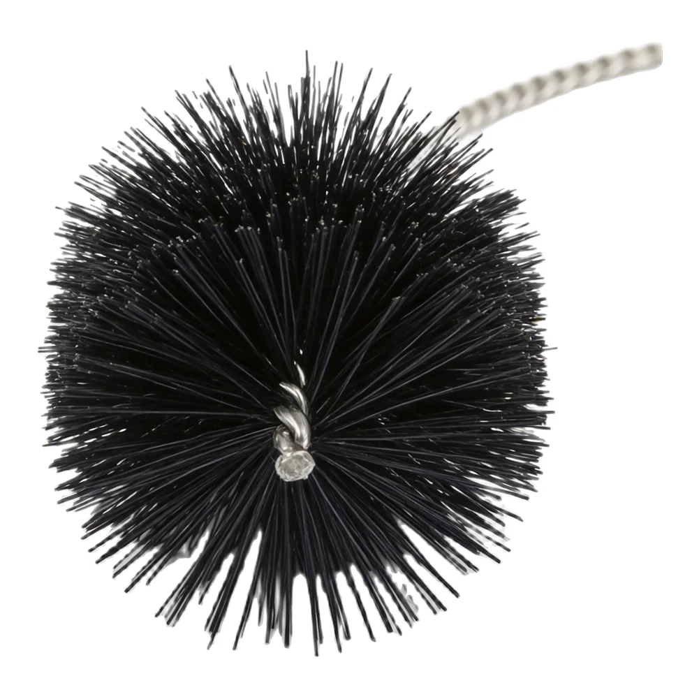 2 Meter Long Telescopic Chimney Brush with 15 Centimeter Nylon Bristle Head for Chimney Cleaning and Furnace Tube Care