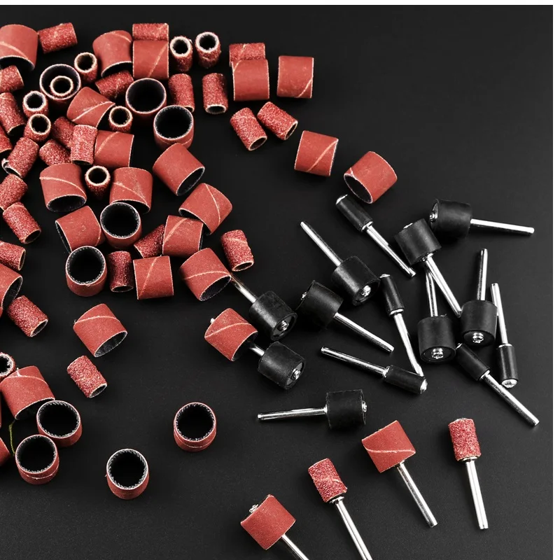 

Шлифовальный барабан 80/120/150/180/240/320/400/600 Кольцо шлифовального барабана со стержнем Абразивная вращающаяся шлифовальная головка с удлинителем