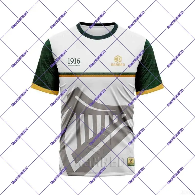 

Новая модная и удобная спортивная футболка из джерси 1916 с короткими рукавами и принтом, модная повседневная свободная футболка с круглым вырезом