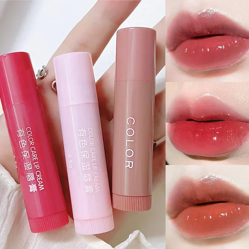 Hidratar Lip Balm Batom, Água Light Glaze Maquiagem, Cosmético Coreano, Hidratar, Menina Bonito, Plump, Beleza, 3 Cores