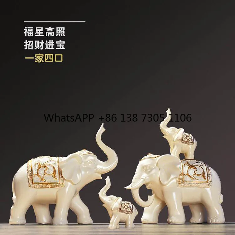

Elephant ornaments Living room TV cabinet Entrance wine cabinet Home accessories Wedding housewarming gifts