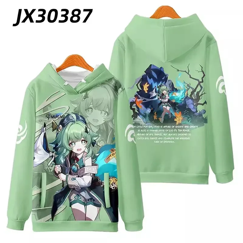 

Honkai: Star Rail HuoHuo Cosplay Costume Unisex 3D Printed HuoHuo Hooded Coat for Spring Autumn