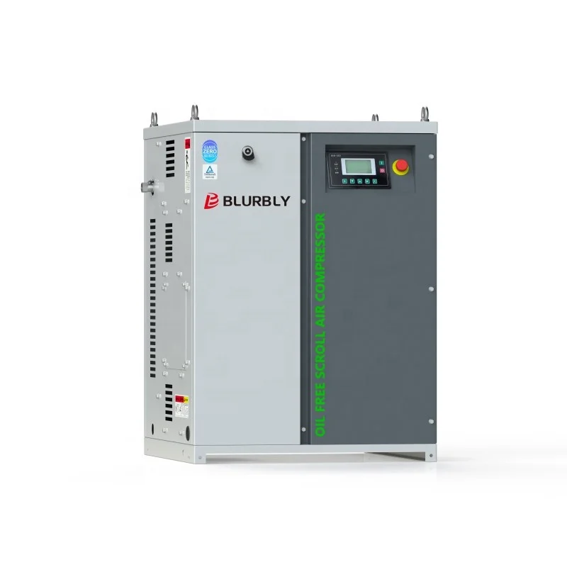3 1 Turbo Stationary Industrial Oil-Free Scroll Air Compressor with AC Power Dry   Tank Core Components