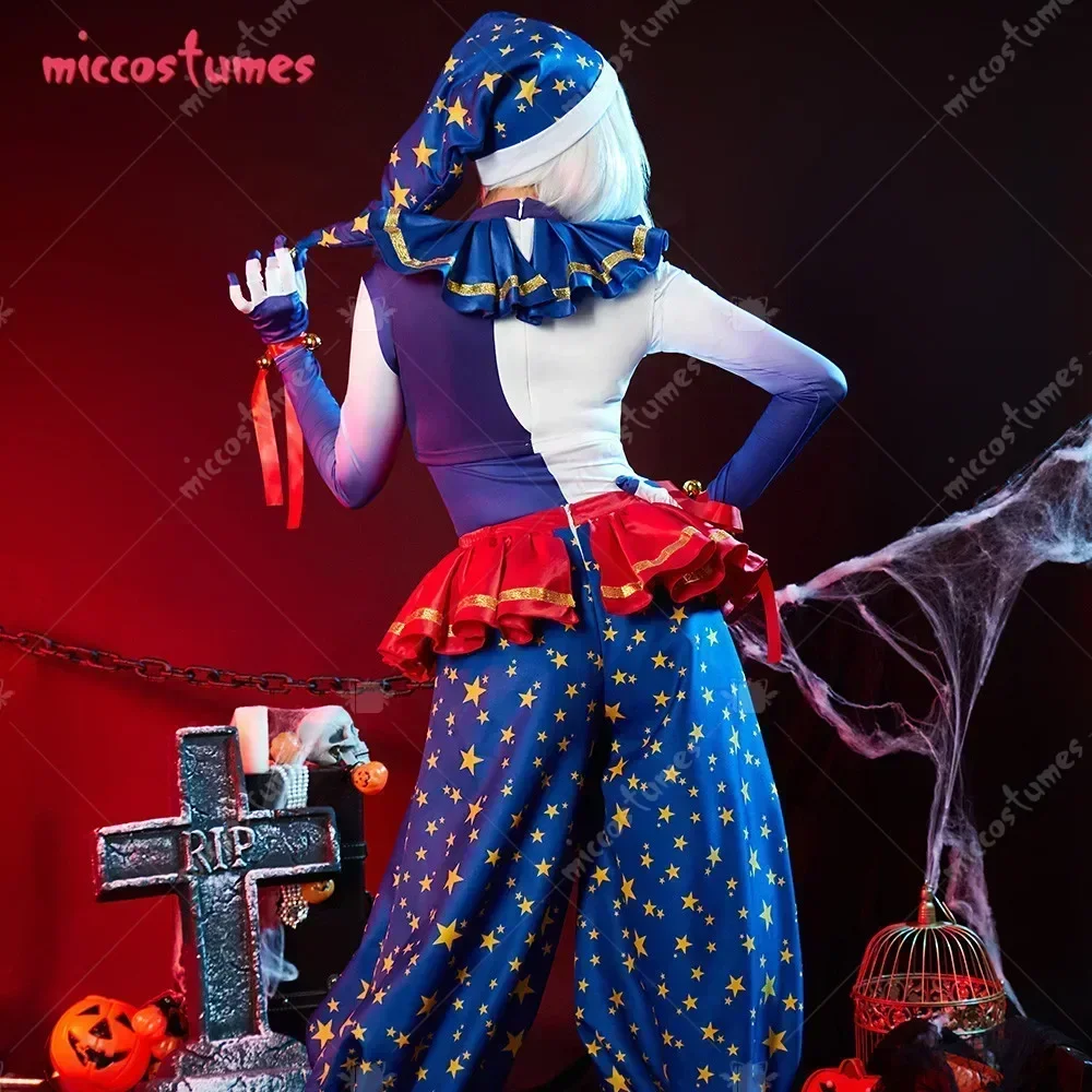 زي تنكري Haikyuu للهالوين Moondrop زي قاتل مخيف سترة علوية وسراويل مع قفازات