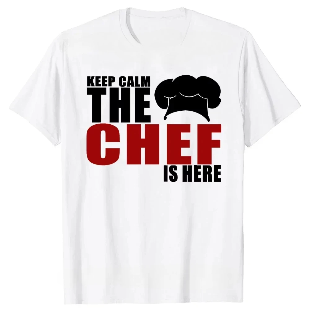 Cooking Graphic Short Sleeve Gifts T-shirt Funny Yes Chef Funny Restaurant Kitchen Sayings for Cooks Knife Retro BBQ T Shirts