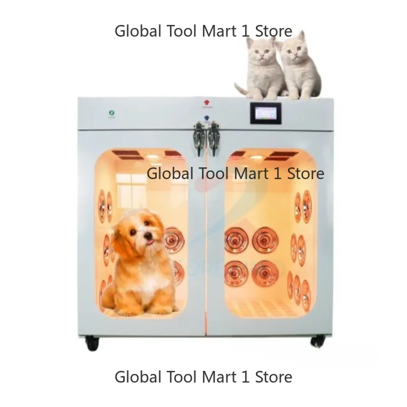 Pet Blow Dryer Box  Pet Dryer Room  Sm-art Grooming Hair Dryer Box Room Drying Vet Salon Stainless Steel 304 Pet Grooming