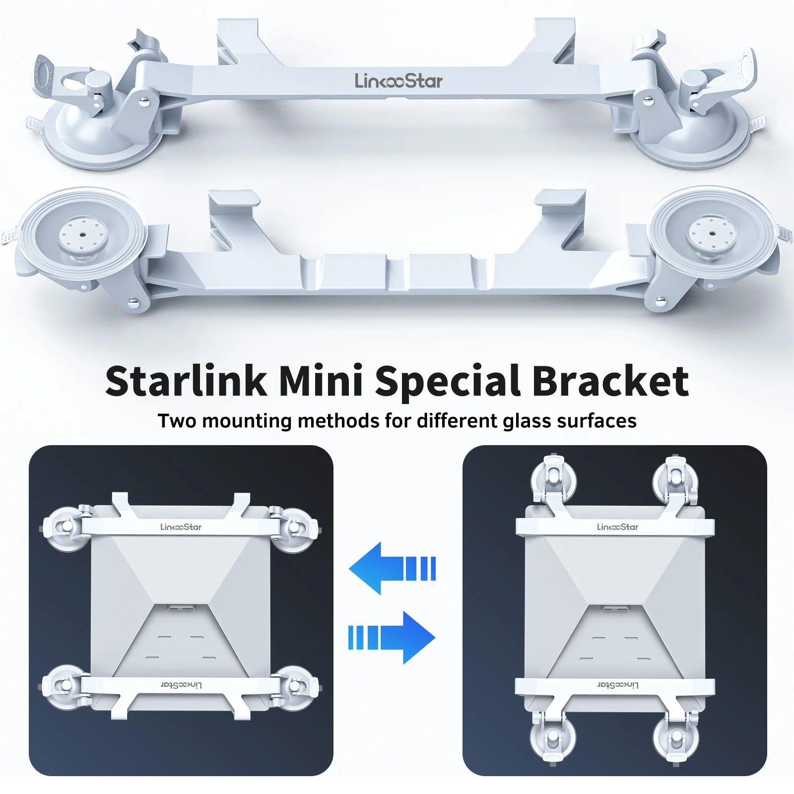 ل Starlink فتحة سقف صغيرة شفط كأس سيارة جبل سيارة شفط كأس الرف الملاحة ل Starlink طبق صغير فتحة القمر تصاعد قوس
