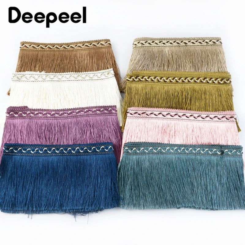 

2/5/10M 13cm Fringe Tassels Polyester Fringes Lace Trim Curtain Home Textile for Keychains Dresses Sewing Accessories