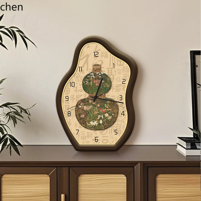 

QZT Clock Living Room Wall Wall-Mounted Desktop Silent Tabletop Clock
