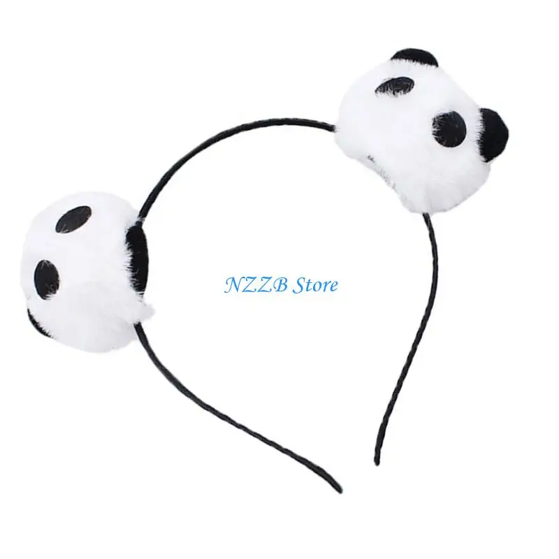 T21F Panda Charm Hairbands Photo Props Panda Baskbands Party Fun Headpiece