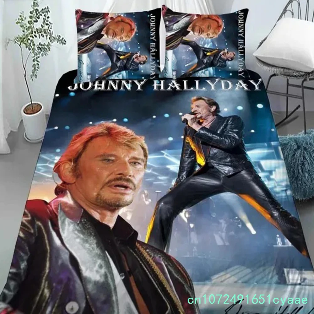 Johnny Hallyday Bedding Set For Bedroom Soft Modern Bedspreads Comefortable Kids Duvet Cover Quilt Cover And Pillowcase