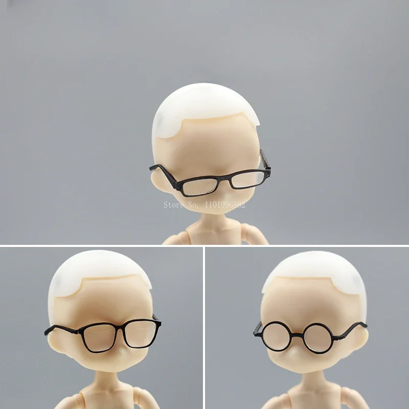 Ultra Light Stone Sculpture Clay Q Version Doll Glasses Silicone Mold DIY Polymer Clay Cartoon Character Decoration Accessories