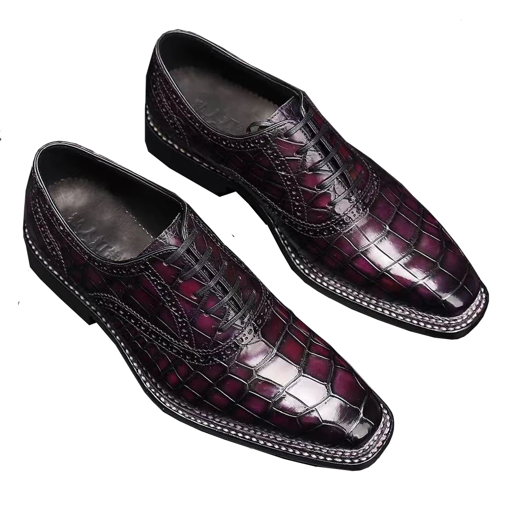 

Новые мужские туфли Yinshang: классические, под крокодиловую кожу, с эффектом браширования, для свадьбы, деловых встреч и свиданий