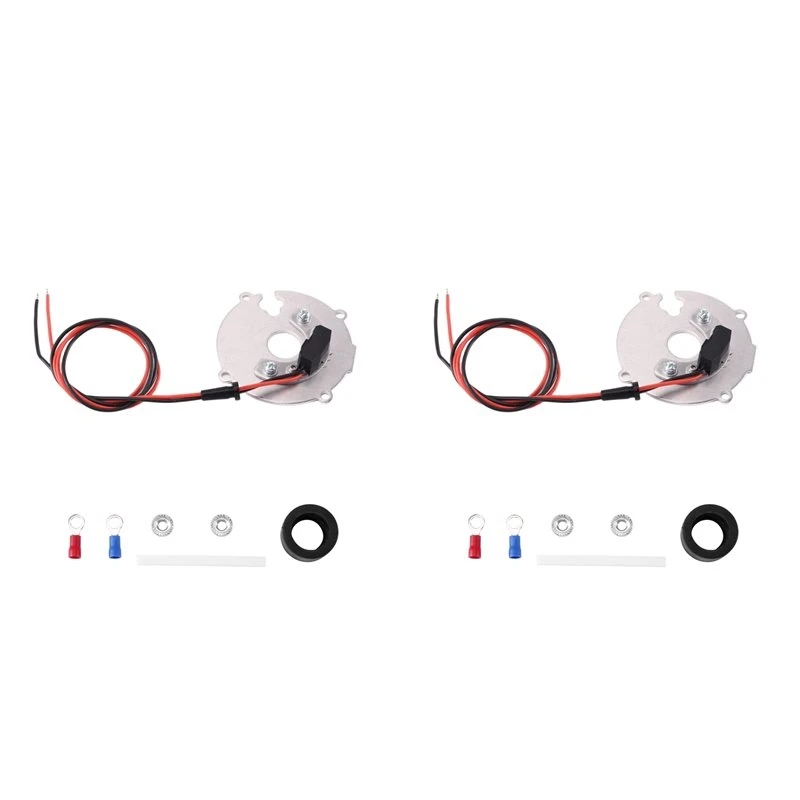 2X For Pertronix 1146A Delco 4 Cyl (Cw) Cylinder Electronic Conversion Ignitor Kit For Mercruiser 110, 120, 140, 165-M54K