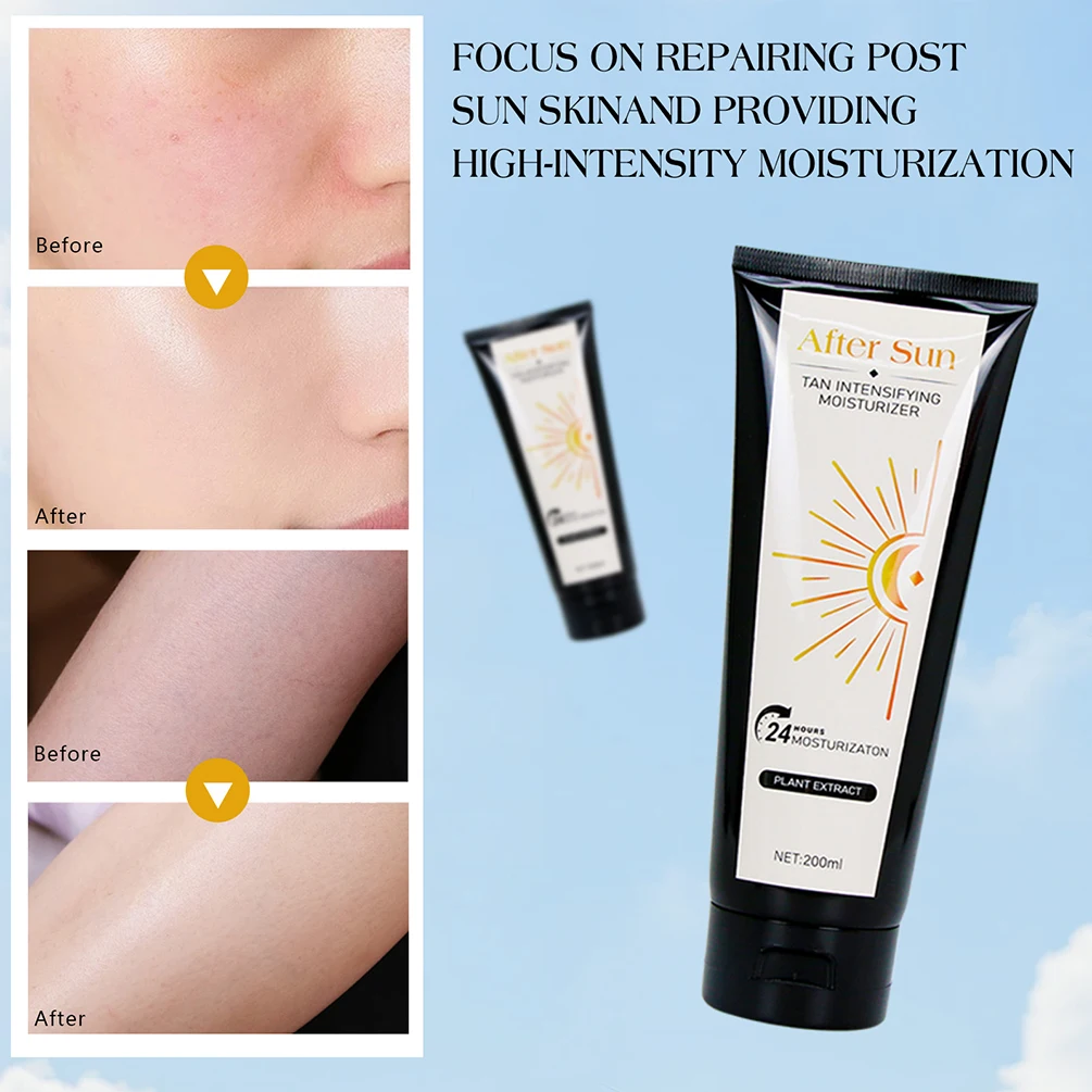 200ml After-sun Cream Private Label Moisturizing Hydrating Long Lasting Brighten Natural Skin Care Product Custom Logo Makeup