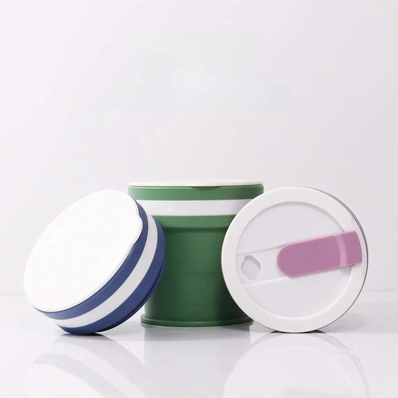 

Outdoor Portable Silicone Crion Water Cup Travel Cam Cup On-the-Go Toothbru Cup Staable Cup Durable Stainl S...