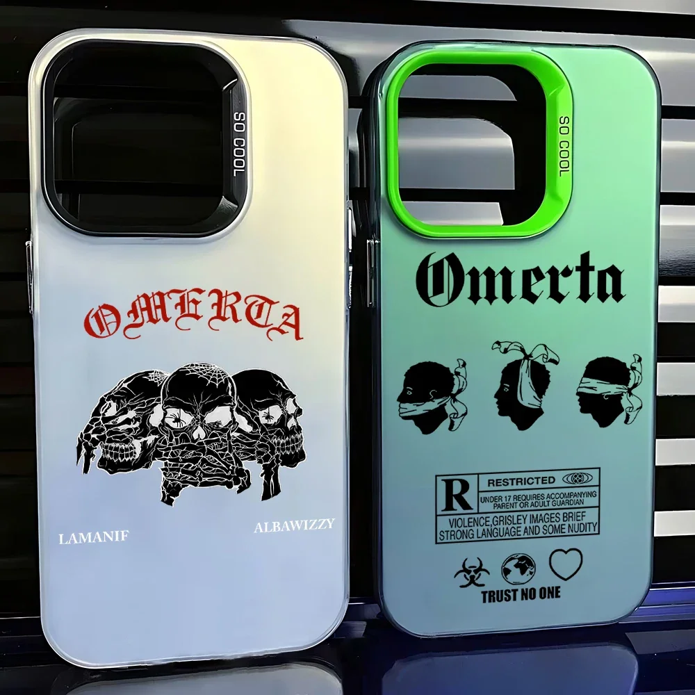 Hot Omerta M-Maes Popular For iPhone Case 11 12 13 14 15 16 Pro Max 7 8 Plus XR XS Phone Shockproof Y2K Cover