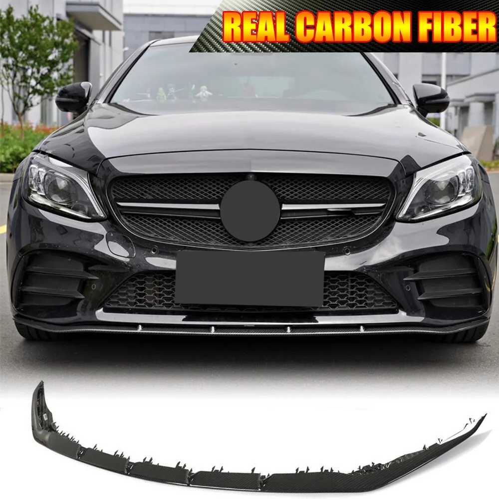 

DRY Carbon Front Bumper Lip Splitter Spoiler For Mercedes Benz W205 C43 2020-2021