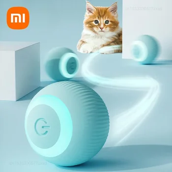 Xiaomi Palla interattiva per gatti Giocattoli intelligenti per gatti Giocattolo interattivo elettronico per gatti Palla magica rotante automatica per interni Accessori per animali domestici
