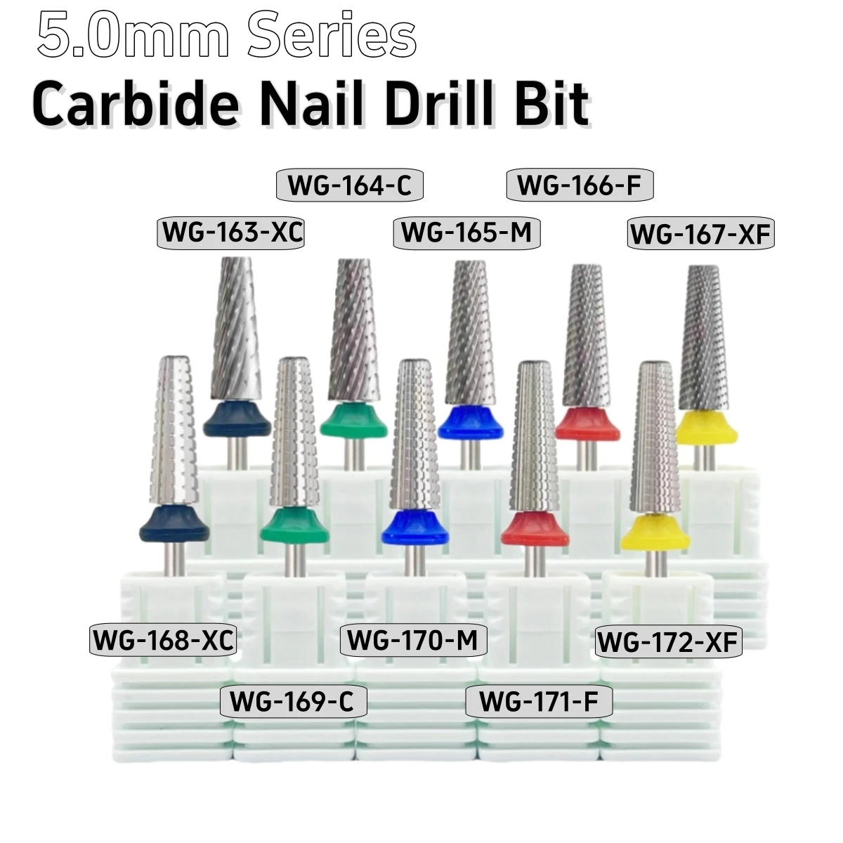 1Pcs 5,0mm Mini Regenschirm Hartmetall Nagel Bohrer 3/32 "Wolfram Removel Nagel Gel Werkzeuge Wolfram Nagel Bohrer bits Für Maschine Dateien