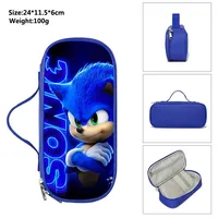 Sonic Pencil Case Stationery Box Primary and Middle School Students Pencil Case  Beautiful Fashion Accessories