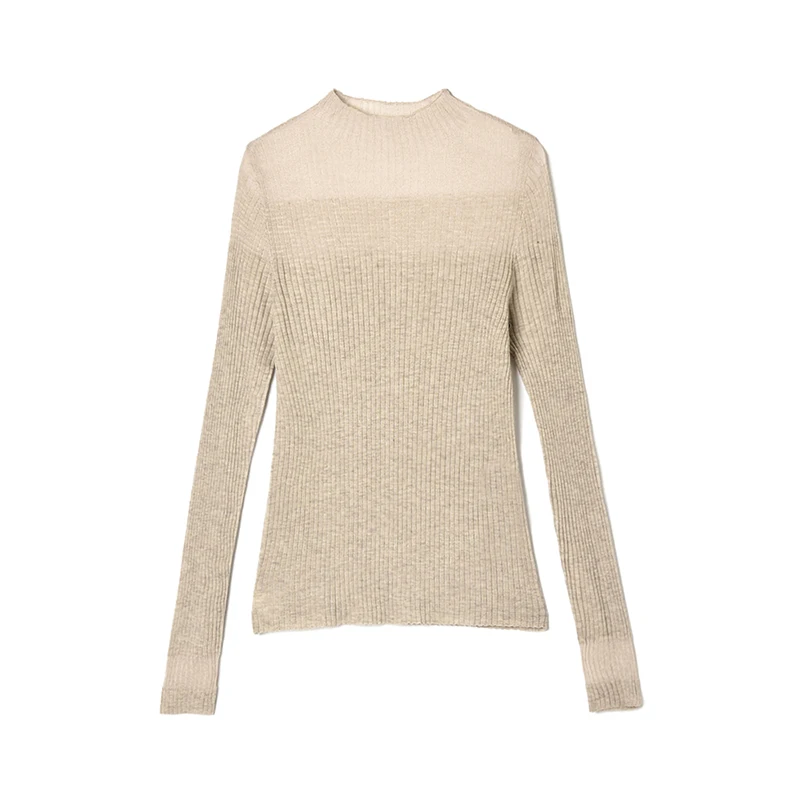 

Oule Brand GMS Winter Wool Blend Long Sve Women's Base Layer Sweater High Elastici Comfortable Fit Color Knitwear