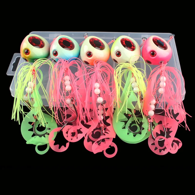 YBDean Señuelo Inchiku – Hundimiento rápido, faldas de goma para dorada - imagen 2