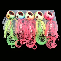 YBDean60g-300g Inchiku pesca DeepSea Metal Fast Sinking Jig Rubber Skirts Saltwater Sea-bream Fishing Lure Tai Kabura Jig Slider