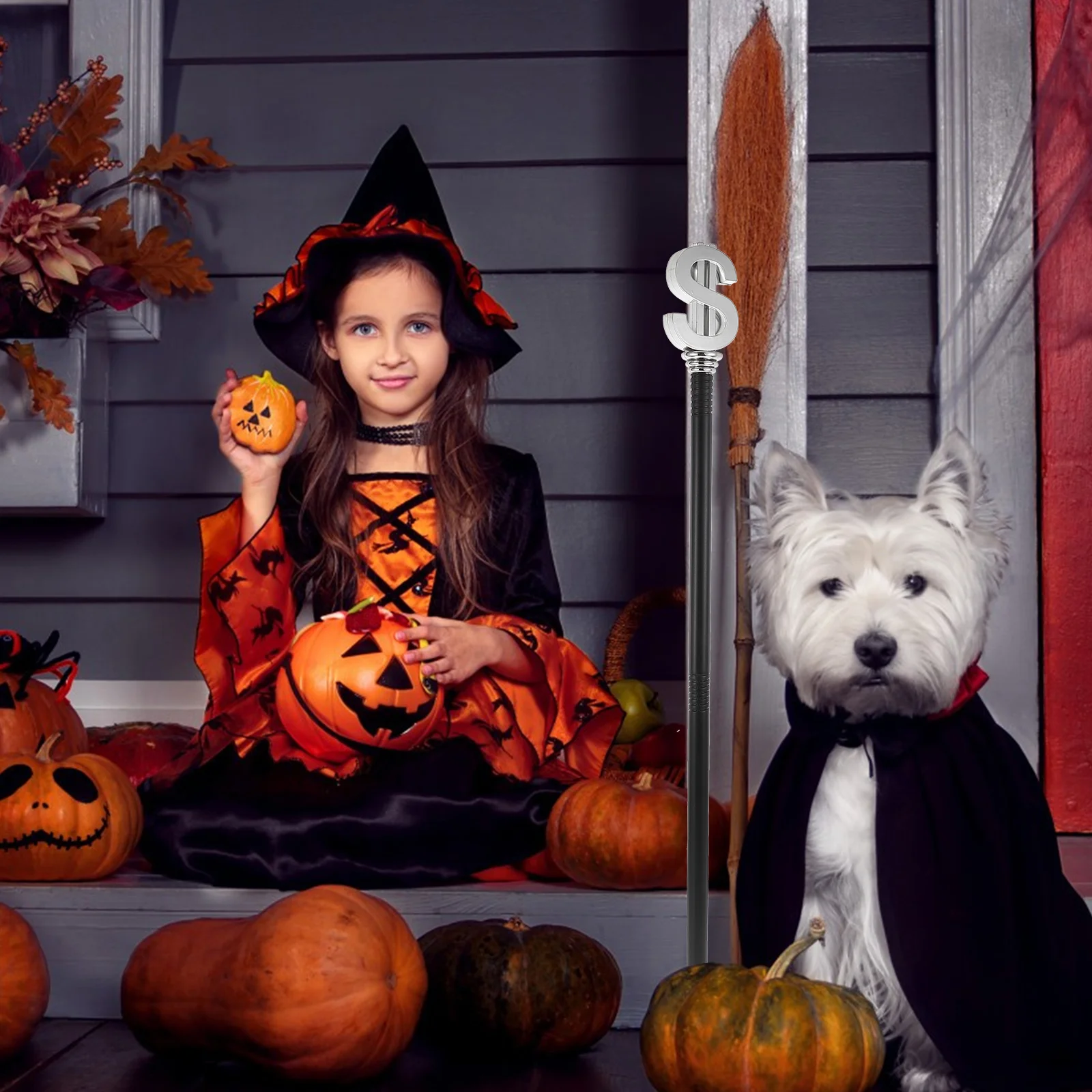 Scepter Toy Halloween Festival Costume Accessory Prop Dollar Sign Stage Performance Cosplay Prom