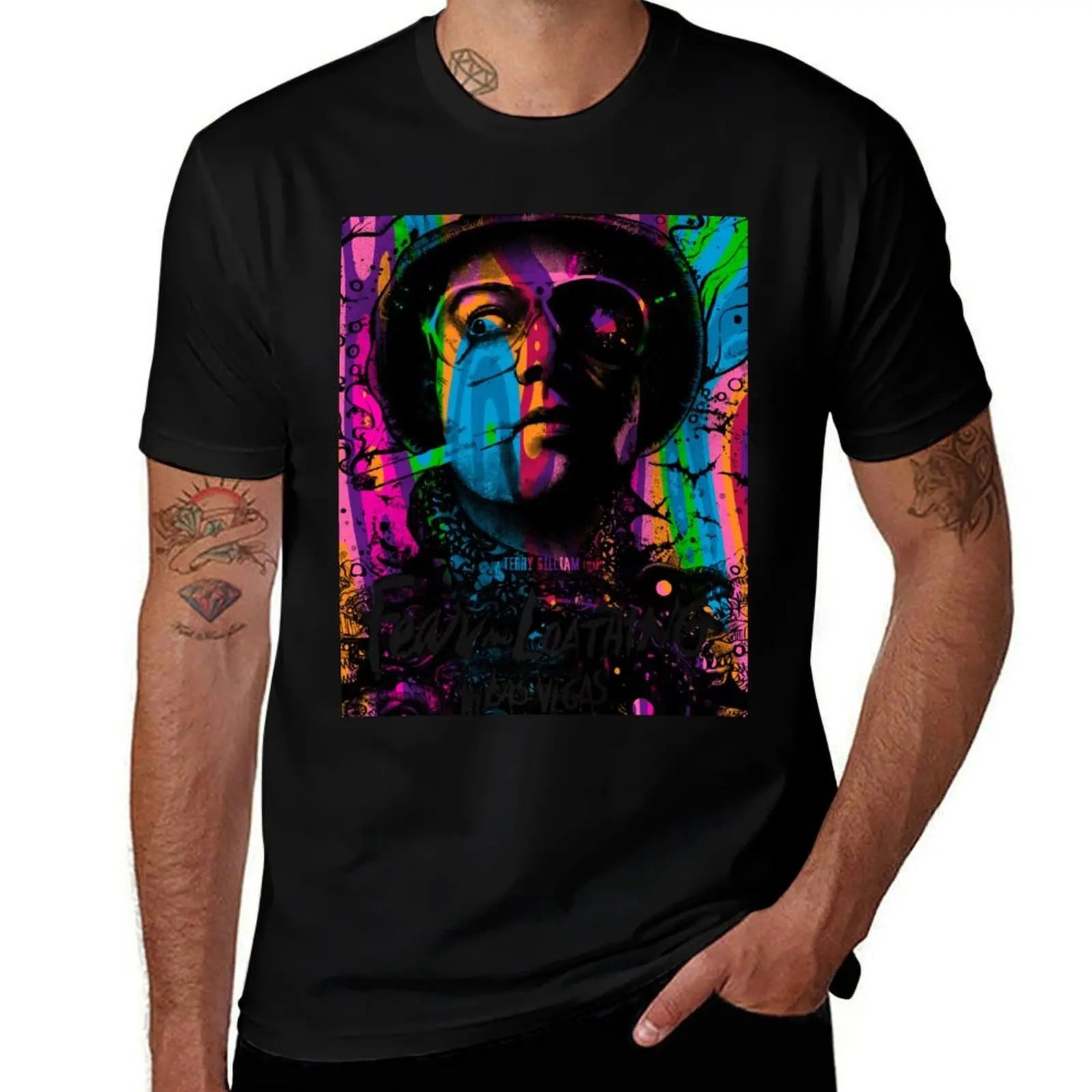 

Футболка Fear and Loathing in Las Vegas, одежда в стиле хиппи, забавные подарки, дешевые рубашки для мужчин