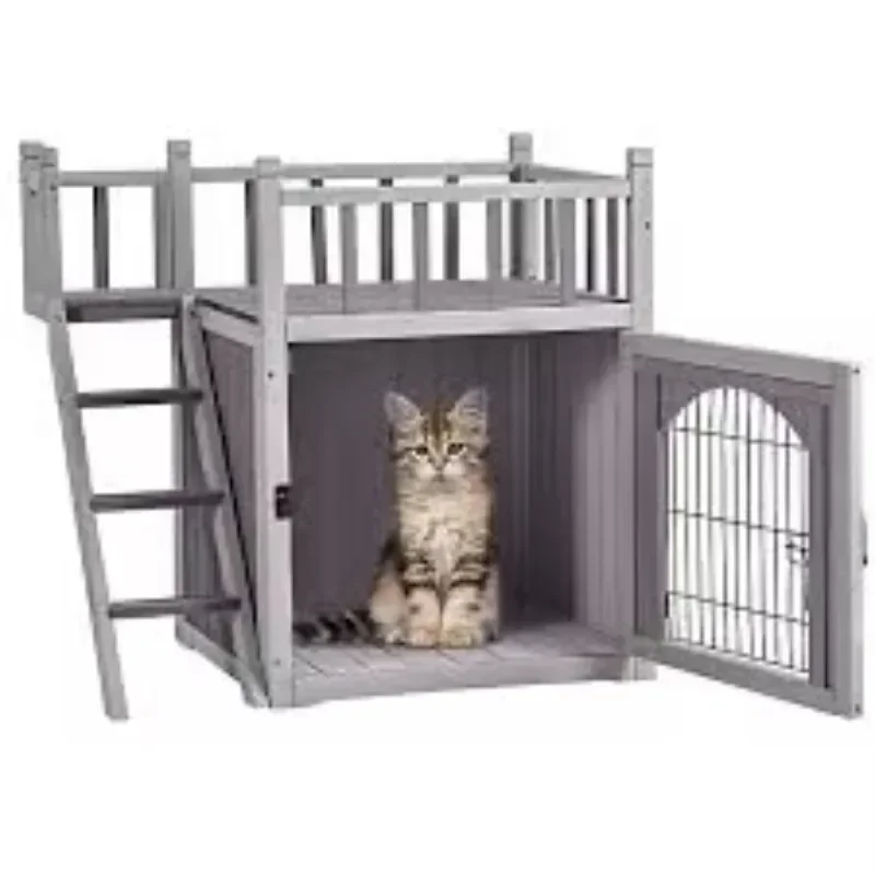 Supply of high-quality outdoor wooden cat and dog pet housesOutdoor cat house weatherproof,