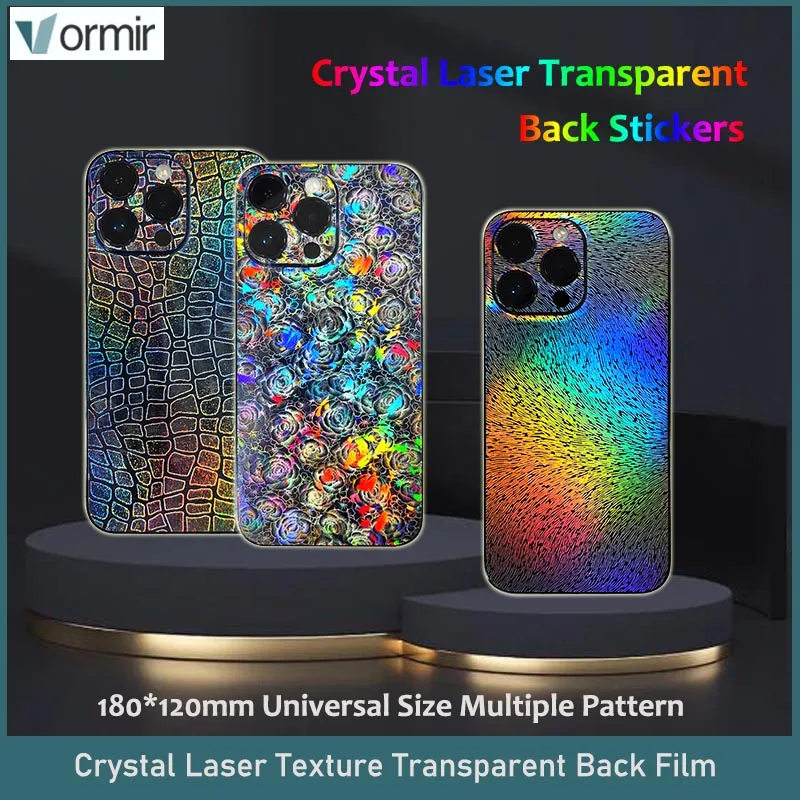 vormir-50pcs-transparent-mobile-phone-skin-crystal-laser-back-film-smartphone-stickers-back-housing-cover-protectors-for-machine