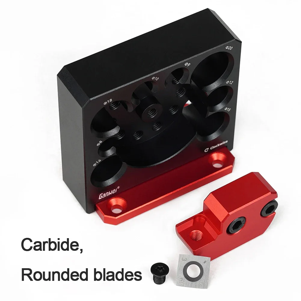 

Adjustable Round Rods Wood Sticks Maker with Carbide Blade Round Bar Round Tenon Making Tool Compact Dowel Maker for Woodworking