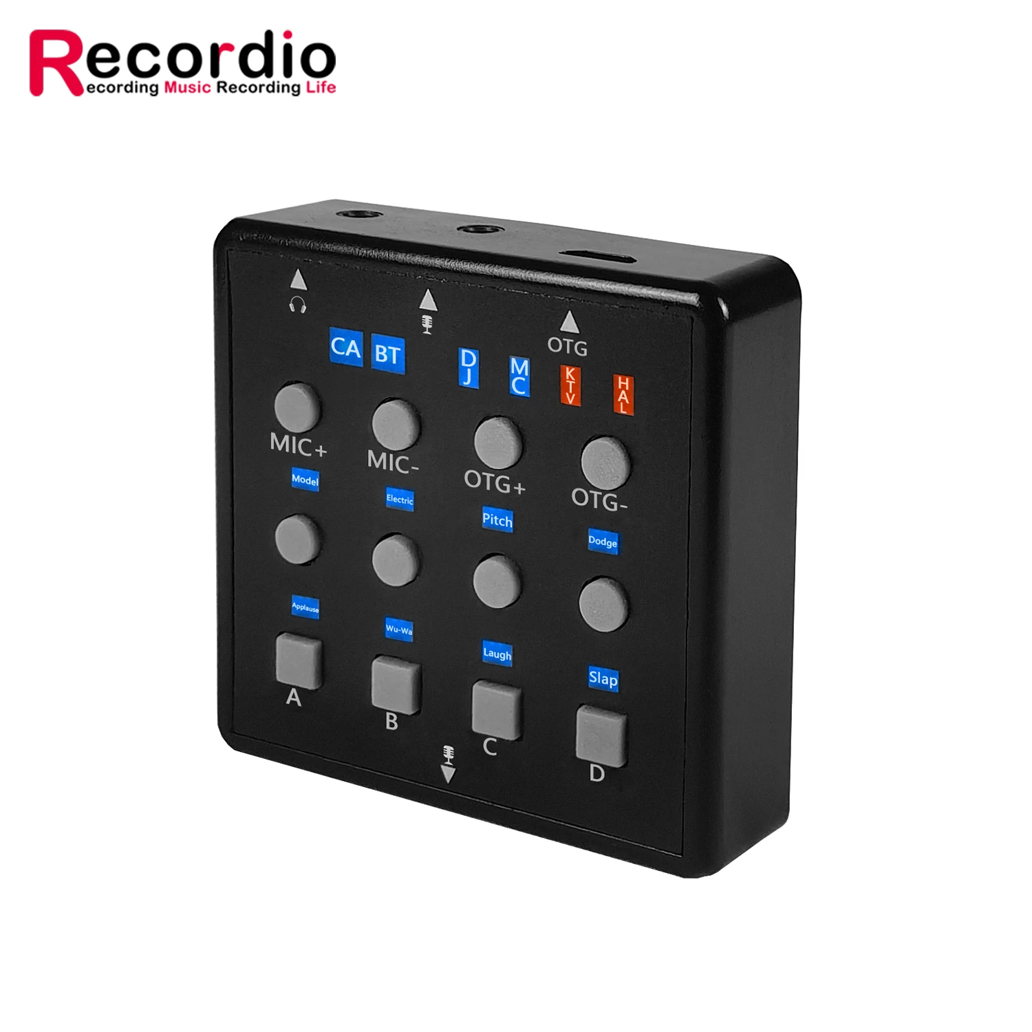 GAX-R8B Professional Audio Interface Sound Card Live Stream USB Sound Card Record Sound Module For Gaming Recording