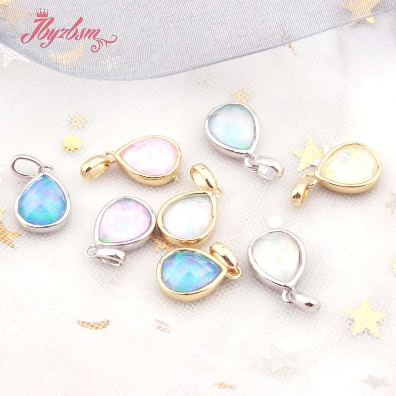 10x12mm Natural Multicolor Drop Opal Faceted Loose Stone Beads For Jewelry Making DIY Necklace Pendant 1 Pcs - Image 2