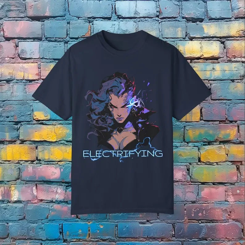 Electrifying T-Shirt - Anime Girl Graphic Tee