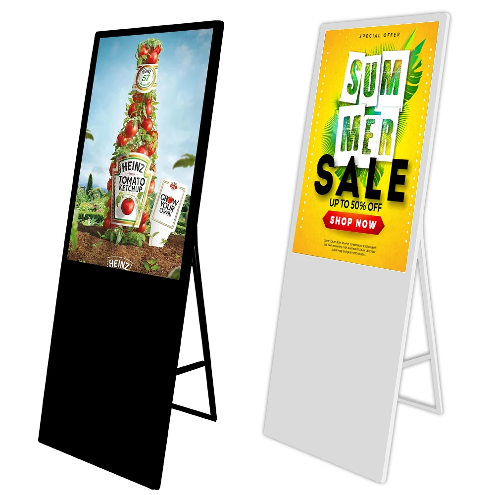 

49 Inch Floor Stand Portable Kiosk Totem Media Advertising Display Player Lcd Digital Signage