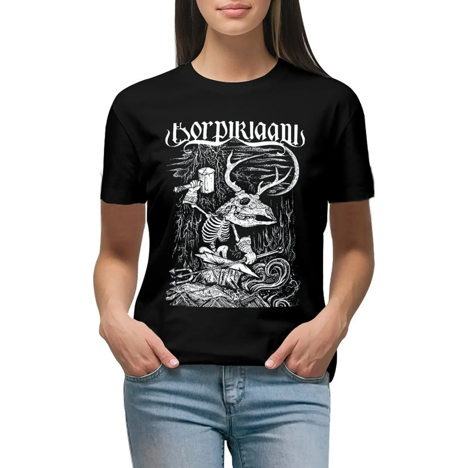 

Korpiklaani - Vanno Rauta Tapporauta T-Shirt kawaii clothes Aesthetic clothing summer tops vintage Women's t-shirt