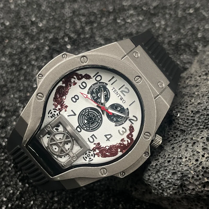New Fashion Luxury Top Man Militray Sports Silicone Watch Men Business Wrist Watches Male Clock Quartz Watches Reloj Hombre Gift - view 5