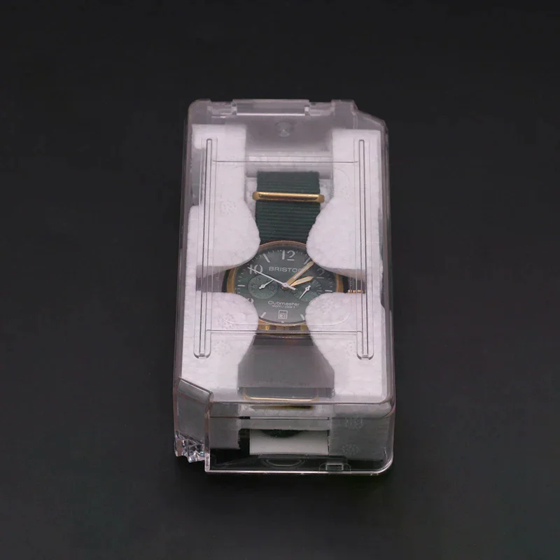 

Transparent Single Slot Watch Box; Unique Vintage Storage for Men's Jewelry, Great Christmas Gift