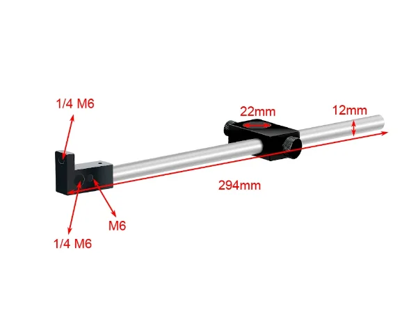 Industrial CCD Universal Fixed Stand Rotating Lifting Experimental Bracket 30CM Extension Post Camera Light Source Support Rod