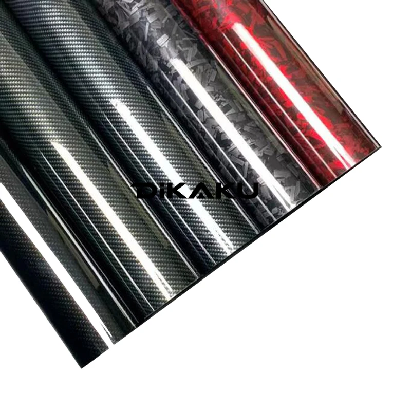 1.52*18m Forged Carbon Fiber Vinyl Film Black Stealth Camo Wrapping Film Motorcycle Stickers Decals Auto Accessories Wrap Foil