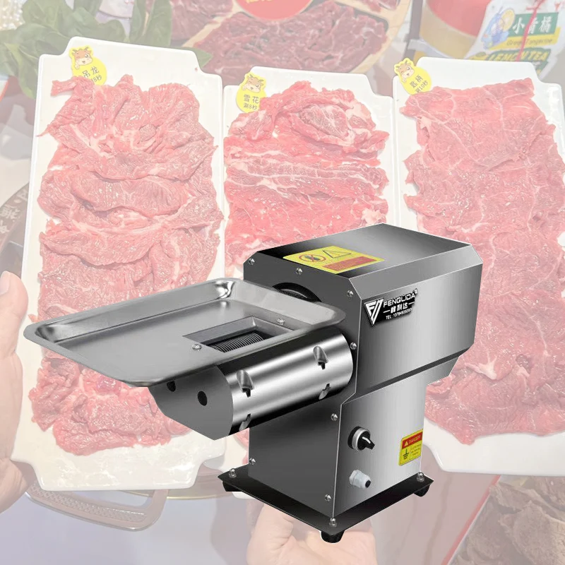 

Commercial Restaurant Hot Pot Shop Meat Cutter Machine Electric Fresh Meat Cutter For Slicing Meat Cutting Meat Strips
