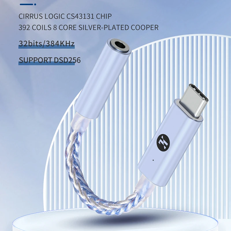 JCALLY JM20PRO Decoder DAC CS43131 ad alte prestazioni Tipo-C Adattatore amplificatore per cuffie Supporto 8 Classe EQ Regolazione audio AMP