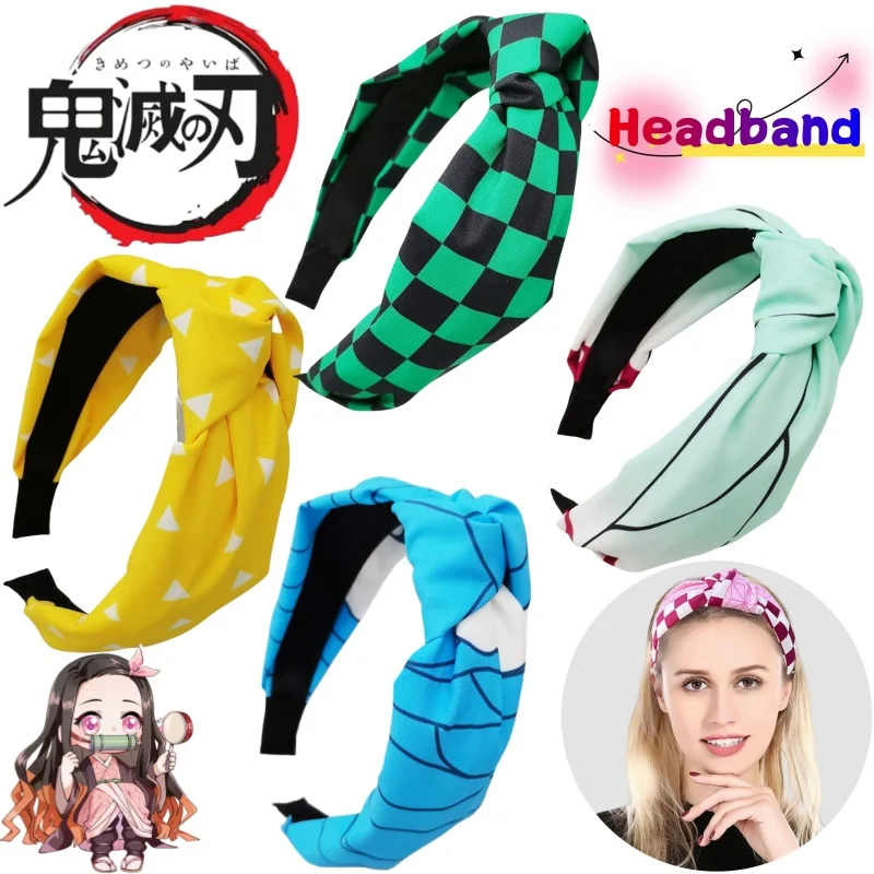 

Demon Slayer Tanjiro Kamado Nezuko Agatsuma Zen'itsu cosplay headband creative high-value anime peripheral face wash headdress