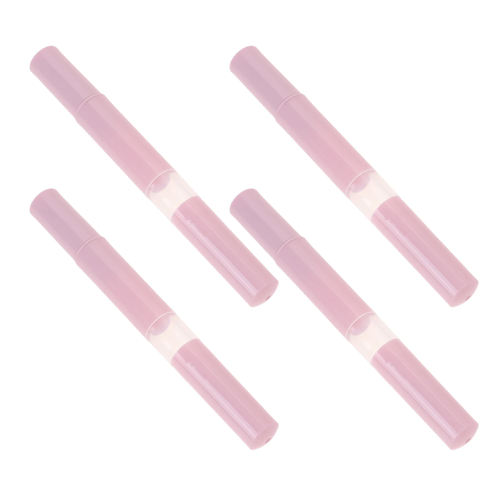 

4pcs Lip Refillable Lip Gloss Twist Pens Tubes Eyelash Growth Dispenser Cuticle Oil Nail Container Applicator