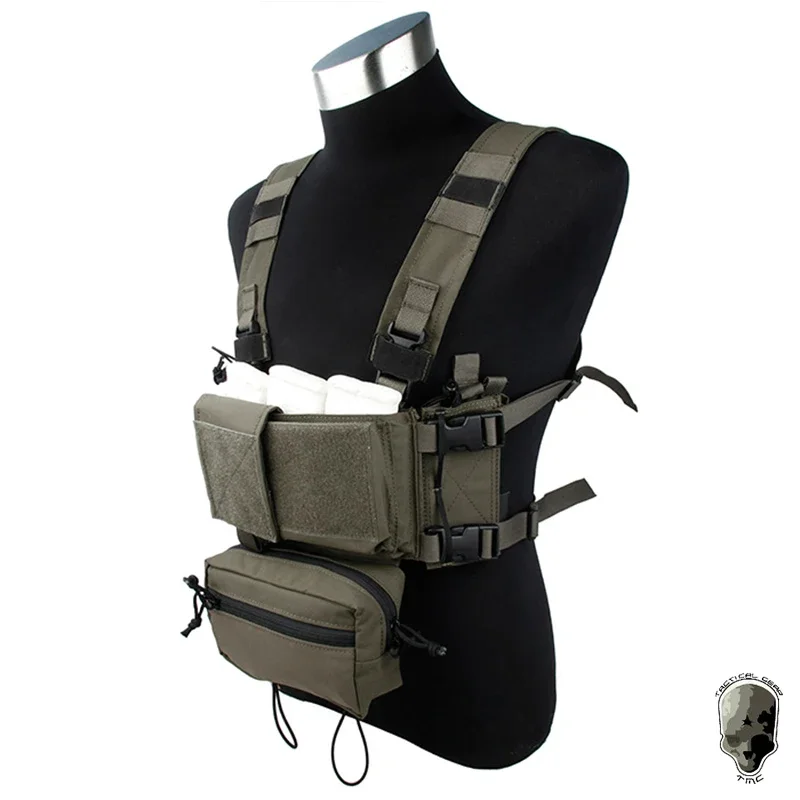 

TMC Tactical Modular Chest Rig Micro Fight Chassis w/ 5.56 Mag Pouch Airsoft Hunting Vest Tactical Gear 3115