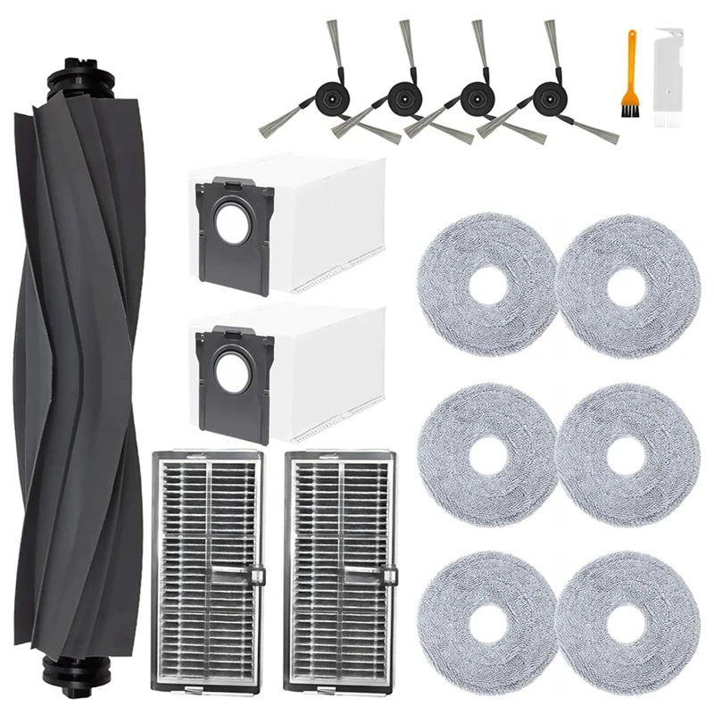 

HOT-For Dreame X40 Ultra / X40 Pro / S30 Pro Ultra Vacuum Cleaner Main Side Brush Filter Mops Dust Bags Replacement Parts